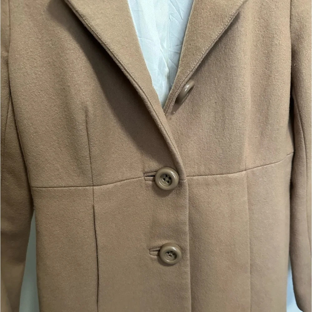 J. Crew Women’s Brown Wool Pea Coat size 0 - Picture 2 of 5